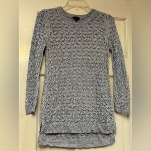 Talbots Textured‎ Knit Sweater in Heathered Blue